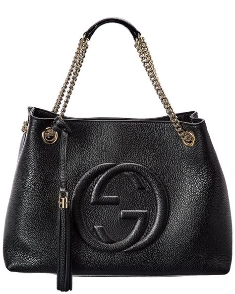 gucci soho gg leather tote